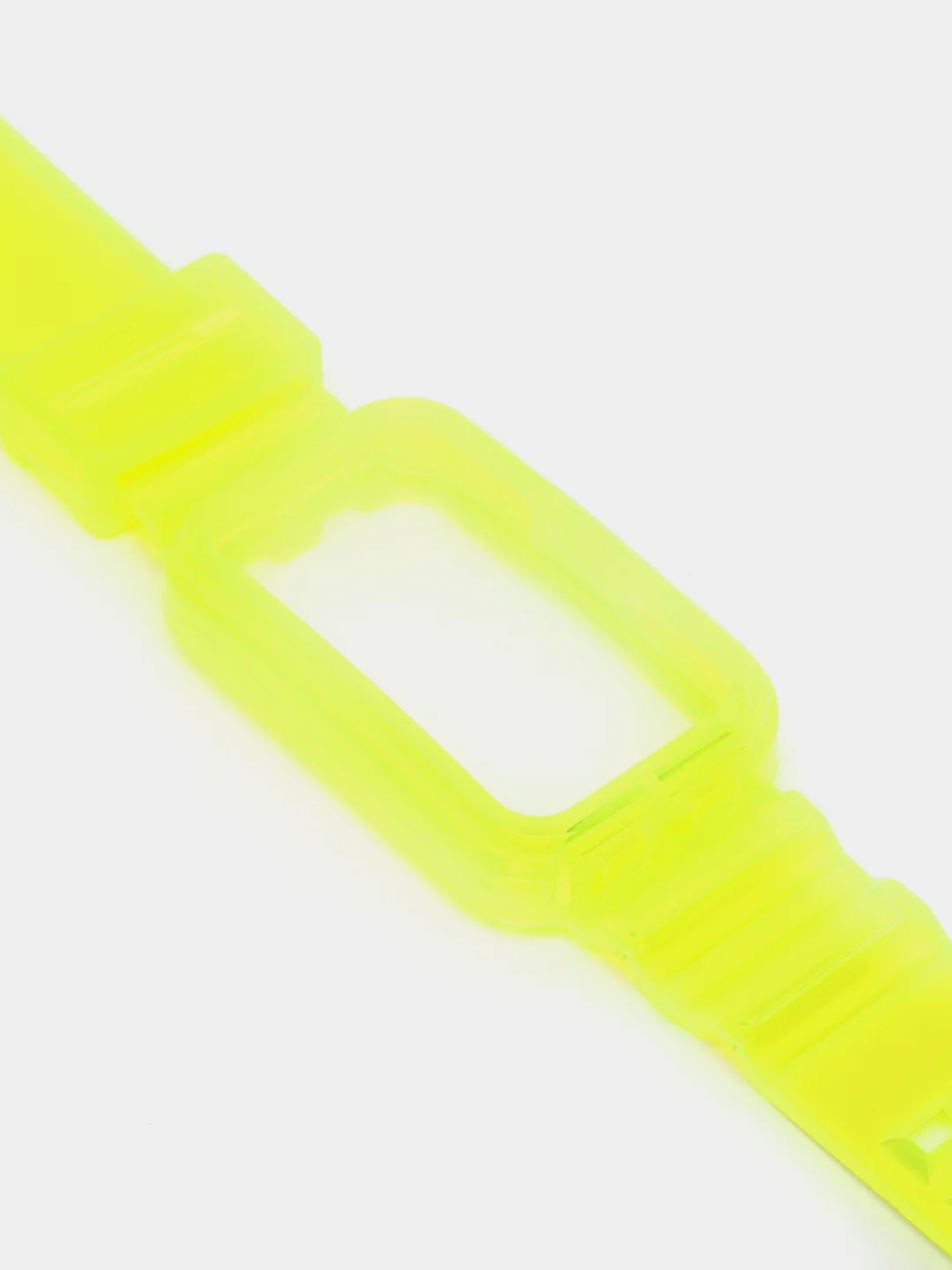 Желтый силиконовый прозрачный ремешок для Huawei Band 6 / Honor Band 6