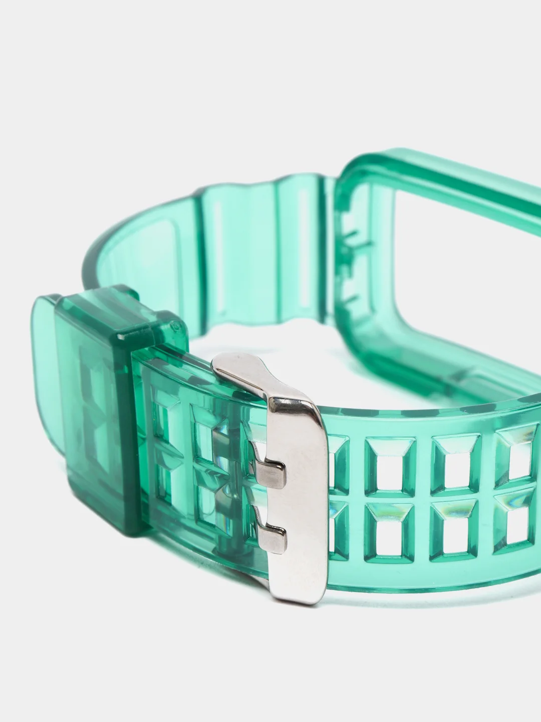 Лесной зеленый силиконовый прозрачный ремешок для Huawei Band 6 / Honor Band 6