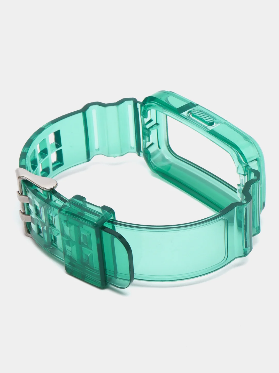 Лесной зеленый силиконовый прозрачный ремешок для Huawei Band 6 / Honor Band 6