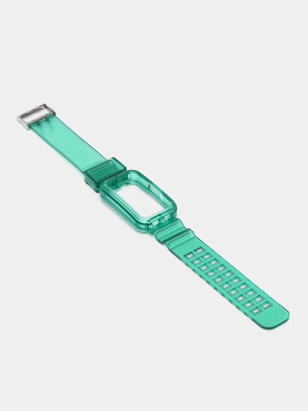 Лесной зеленый силиконовый прозрачный ремешок для Huawei Band 6 / Honor Band 6