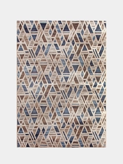 Российский ковер Меринос MATRIX D585VU BEIGE-BLUE, 1,00*2,00