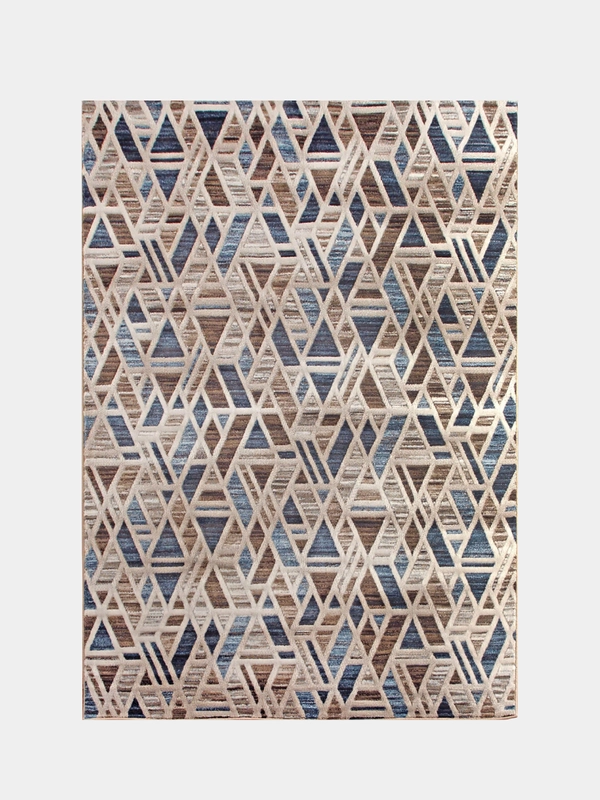 Российский ковер Меринос MATRIX D585VU BEIGE-BLUE, 1,00*2,00