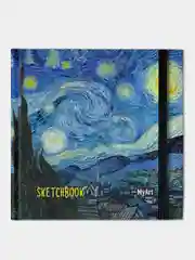 MyArt / Скетчбук/Блокнот/Квадратный скетчбук 100г/м2 Винсент Ван Гог "Звёздная ночь"