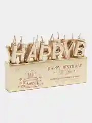 Карамельный свечи для торта на день рождения "Happy Birthday"