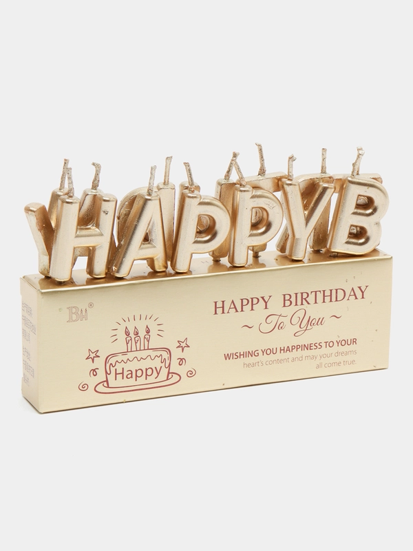 Свечи для торта на день рождения "Happy Birthday"
