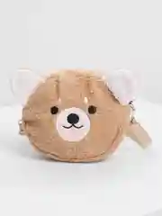 Серый сумка женская, кошелек, плюш