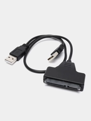 Адаптер USB-SATA, жёсткий диск для HDD, SSD, 2.5, кабель переходник-конвертер