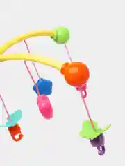 Мобиль музыкальный каруселька на кроватку со съемными игрушками-погремушками
