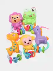 Мобиль музыкальный каруселька на кроватку со съемными игрушками-погремушками