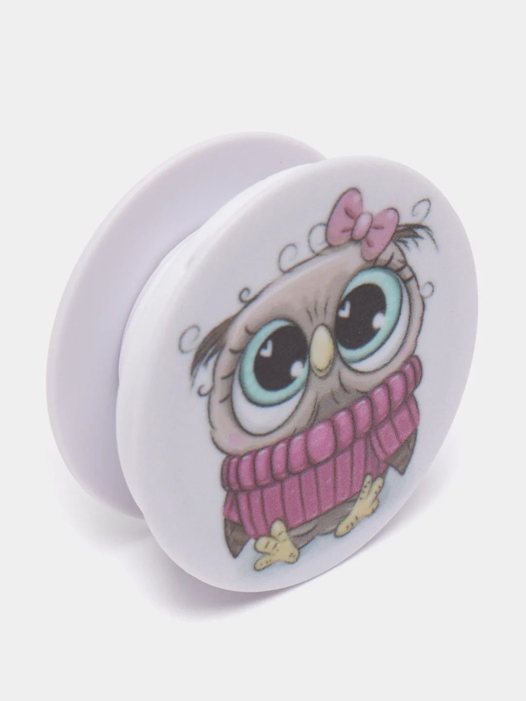 Пудровый держатель для телефона PopSocket (попсокет) с рисунками