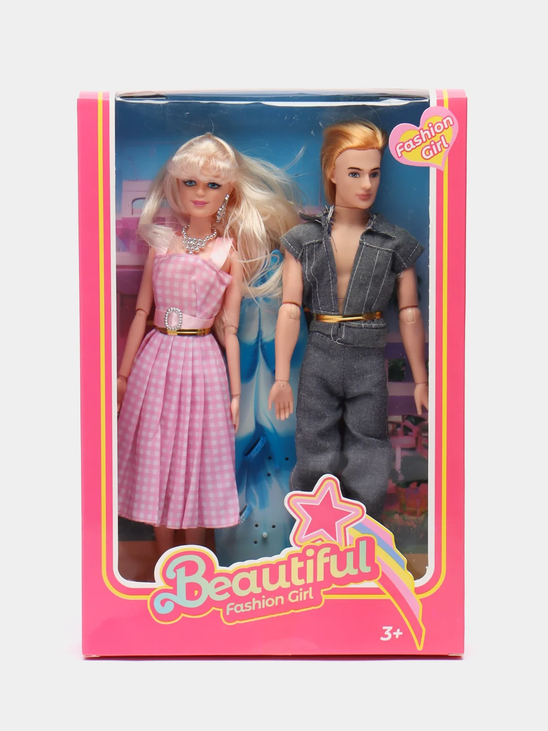 Вишнёвый шарнирные куклы Barbie и Ken, с аксессуарами