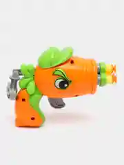 Оранжевый бластер с пульками из Plants vs Zombies(Растения против зомби),пневматический с присосками