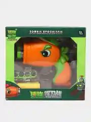 Оранжевый бластер с пульками из Plants vs Zombies(Растения против зомби),пневматический с присосками