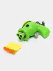 Зеленый бластер с пульками из Plants vs Zombies(Растения против зомби),пневматический с присосками