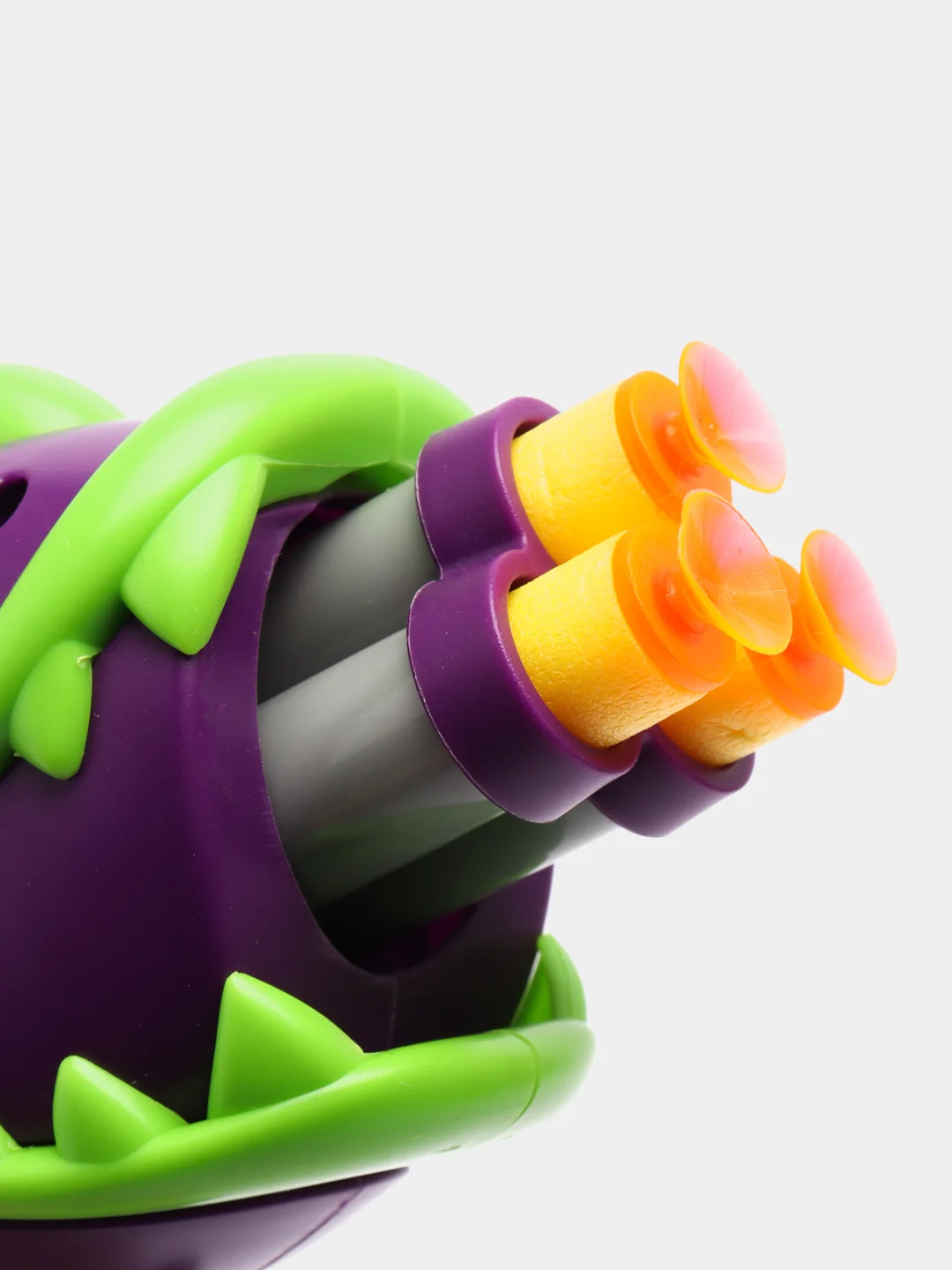 Фиолетовый бластер с пульками из Plants vs Zombies(Растения против зомби),пневматический с присосками