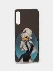 Тёмно-бирюзовый чехол Samsung Galaxy A50, Galaxy A53 силиконовый с рисунком