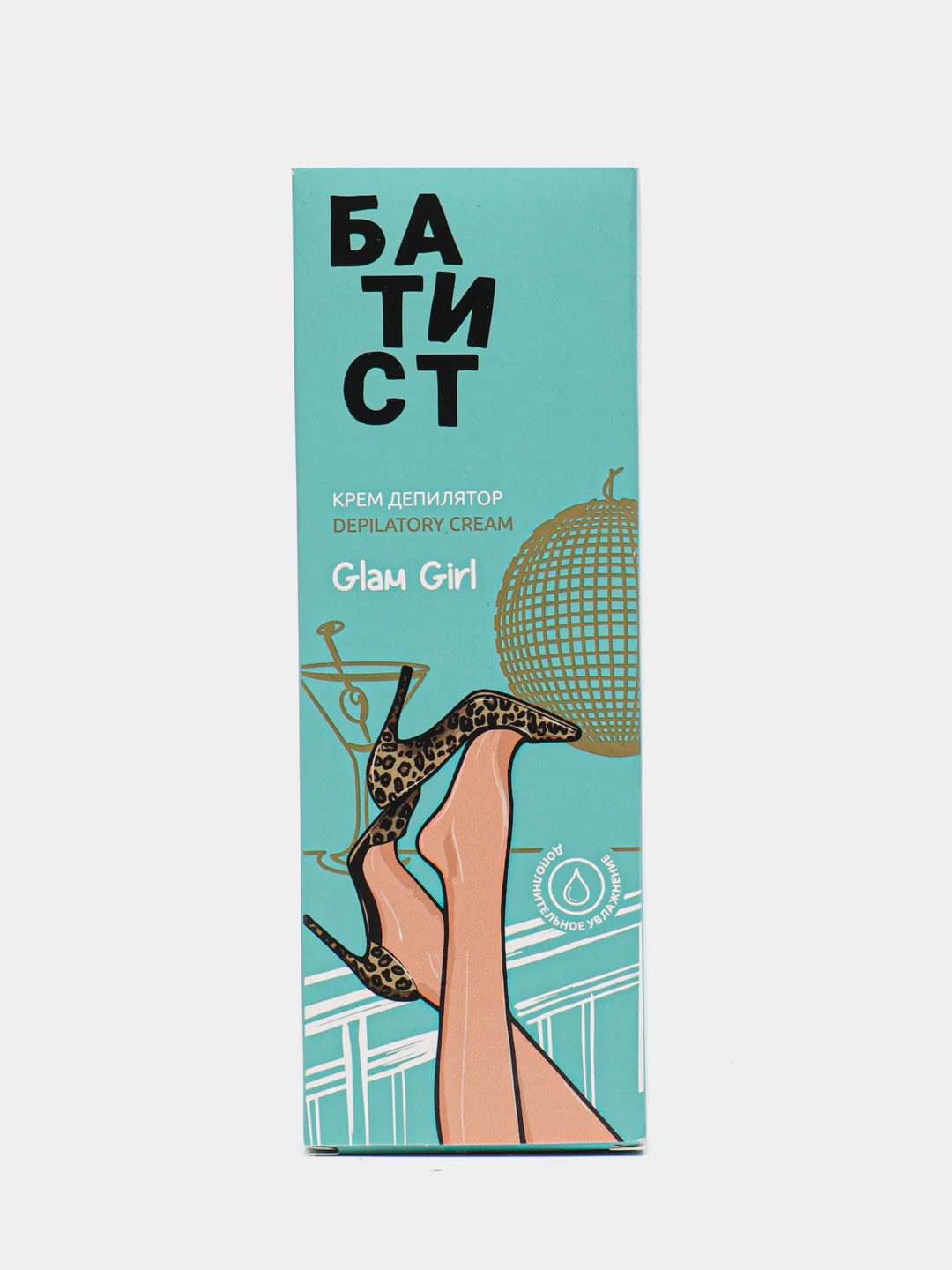 Бирюзовый крем-депилятор "Батист" French Girk, Sporty Girl ", подходит для области бикини, 100 мл