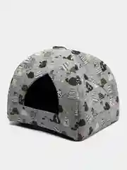 Серый дом для кошек "Юрта", мягкий домик для кошек, складной