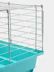 Бирюзовый клетка Роджер 58*40*30см для кроликов и морских свинок складная
