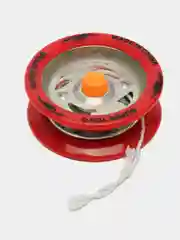 Алый йо-йо, металлическая игрушка антистресс, с резиновой кромкой