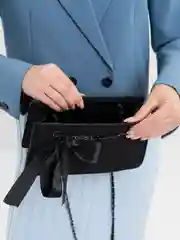 Черный женская сумка на плечо, сумка кросс боди, маленькая сумка