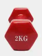 Красный гантели для фитнеса виниловые 0,5, 1, 1,5, 2 кг
