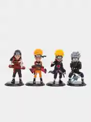 Хром аниме фигурки, игрушки Наруто Naruto, 4 шт, 6 шт, аниме фигурки Пикачу покемон бирбик