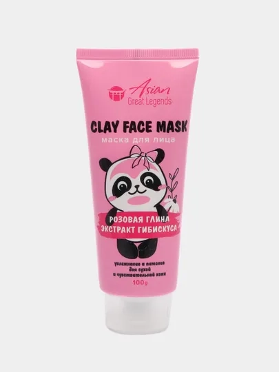 Маска для лица c глиной  Asian Great Legends Панда,100 ml