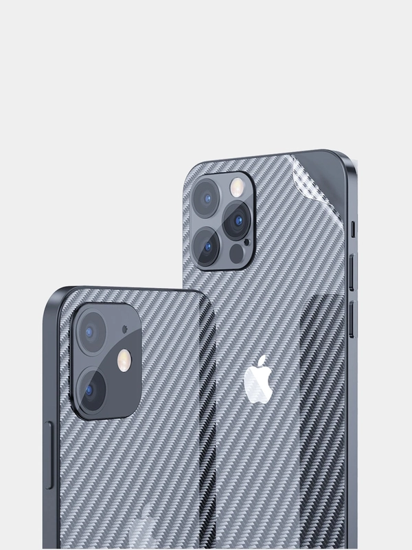 Защитная пленка на iPhone 11/12/12Pro/13Pro/13 Pro Max/14Pro,15 под карбон на заднюю часть