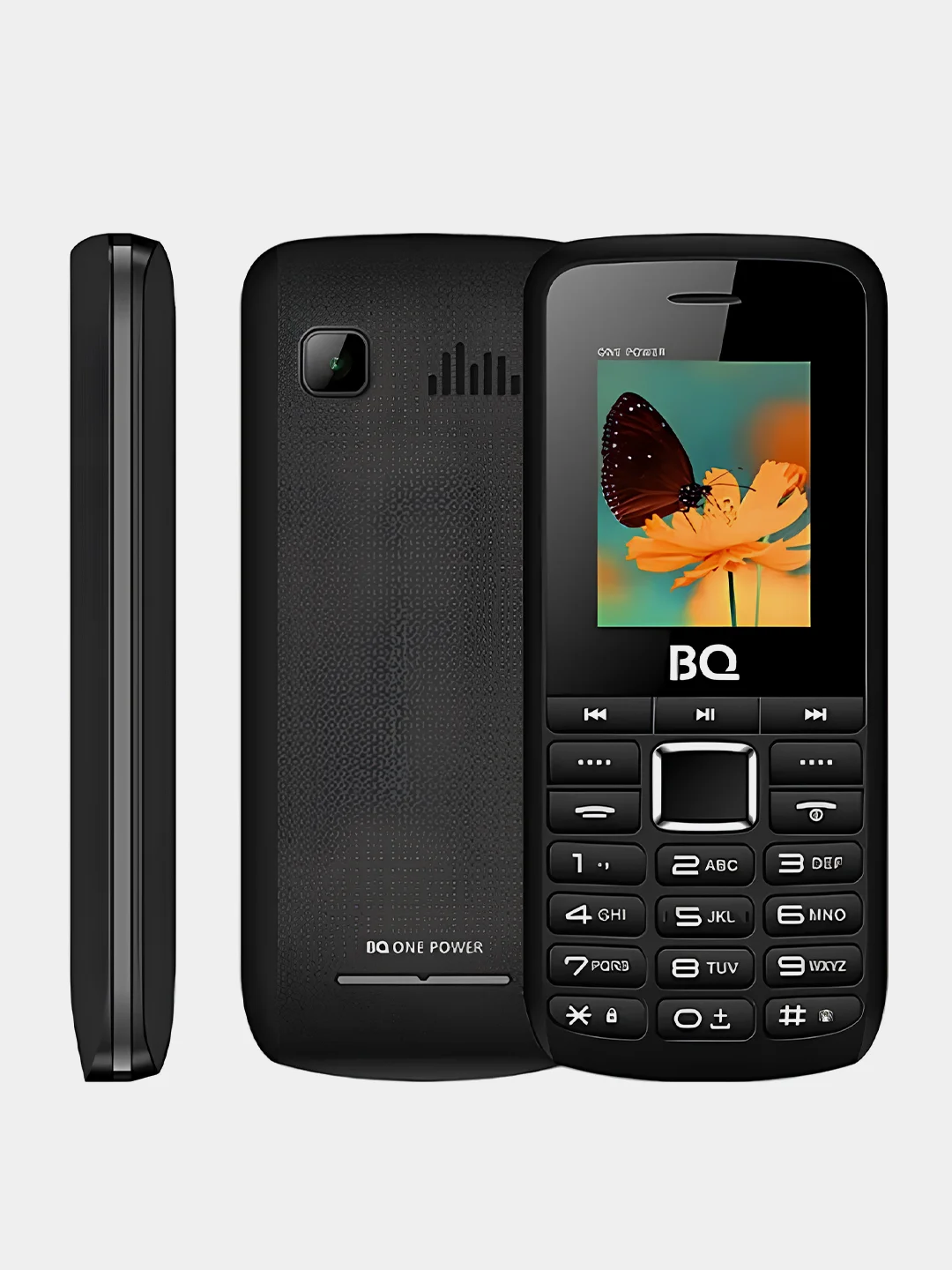 Черный кнопочный телефон BQ 1846 One Power, с камерой, 2500 мАч, 2 SIM