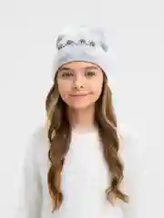 Серый шапка для девочки