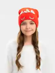 Красный шапка для девочки