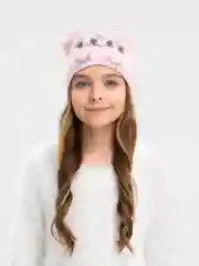 Розовый шапка для девочки
