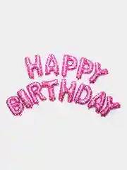 Бордовый гирлянда из воздушных шариков Happy Birthday