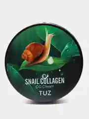 Тональный CC-крем  кушон для лица TUZ Snail Collagen с муцином улитки, увлажняющий