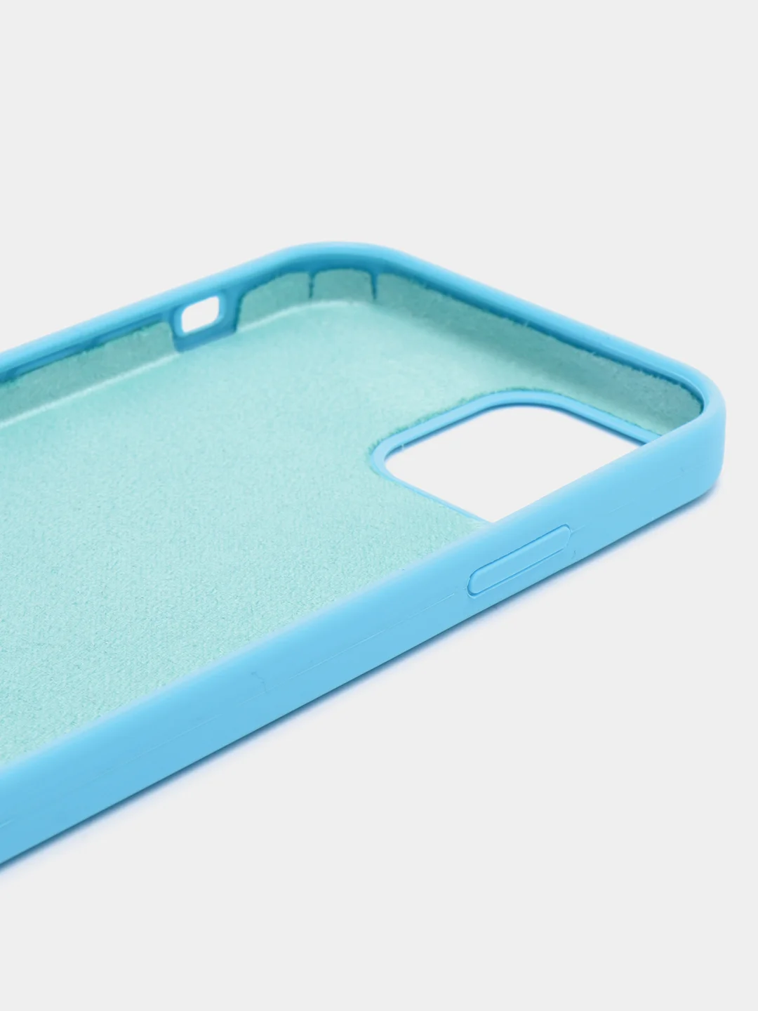 Голубой чехол силиконовый iPhone 6/6S, 7/8/SE 2020, Plus, X/XS, XR, 11, 12, Pro, Max