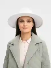 Белый шляпа женская с полями