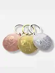 Золотой брелок для ключей Bitcoin (Биткоин)