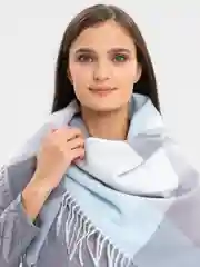 Ледяной палантин, платок женский теплый, квадратный 105 x 105 см, кашемир