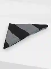 Черный палантин, платок женский теплый, квадратный 105 x 105 см, кашемир