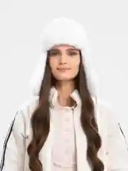 Ледяной шапка ушанка женская, зимняя