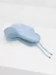 Голубой шапка ушанка женская, зимняя