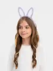 Голубой карнавальный ободок зайчик/зайка/заяц с ушками ушами, для праздника