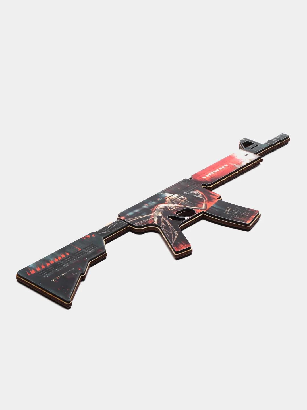 Серый деревянный автомат сувенир М4А4 Вой, Азимов кс го / cs go, сувенир игрушка