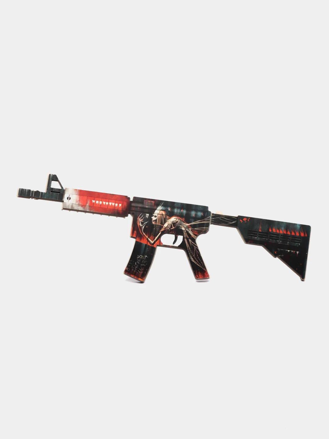 Серый деревянный автомат сувенир М4А4 Вой, Азимов кс го / cs go, сувенир игрушка
