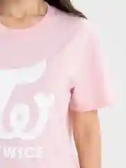 Розовый футболка женская K-POP "TWICE"