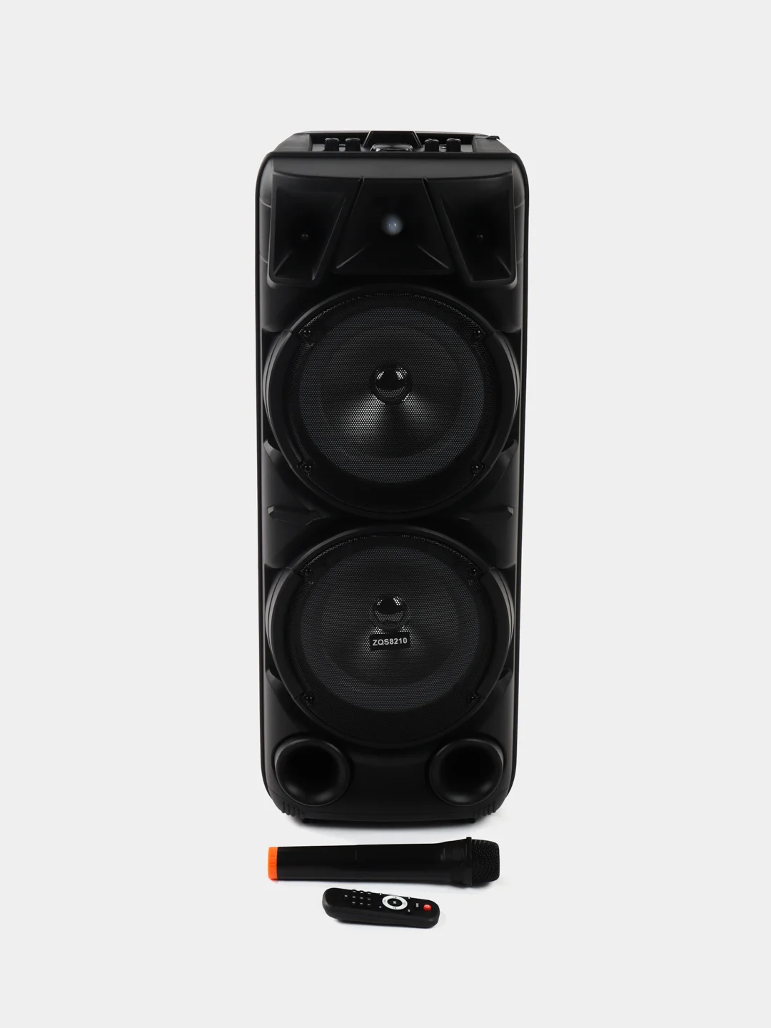 Музыкальная колонка напольная Bluetooth большая, c беспроводным микрофоном и светомузыкой