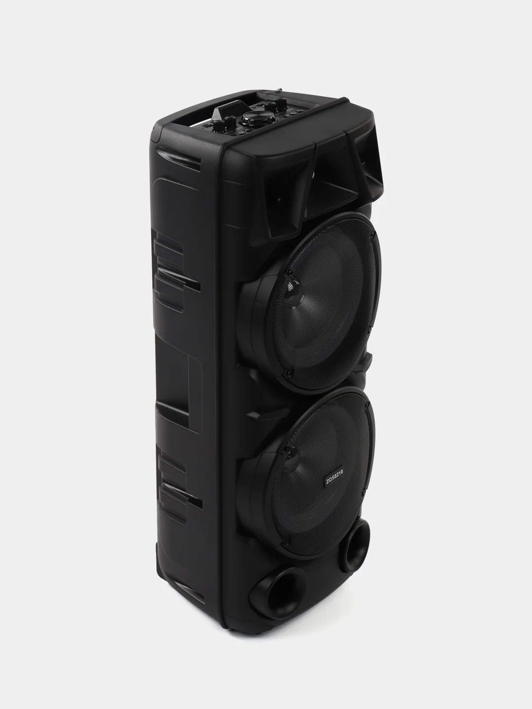 Музыкальная колонка напольная Bluetooth большая, c беспроводным микрофоном и светомузыкой