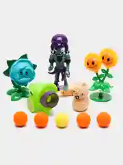 Зеленый настольная игра фигуры Plants vs Zombies Apocalypse, растения против зомби, пушка стреляет