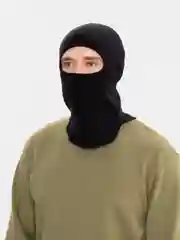 Подшлемник полушерстяной утепленный, балаклава, черный